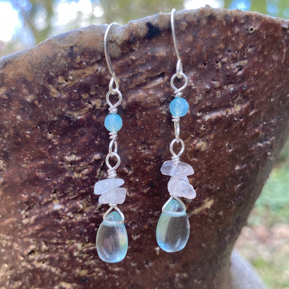 Aquamarine Drop Earrings - Picture 5 of 6